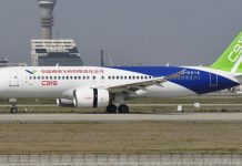 El sexto prototipo del jet chino C919 completa su primer vuelo de prueba