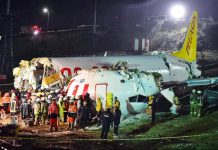 Una persona muerta y 157 heridos dejó el accidente del avión que se partió en tres en Turquía