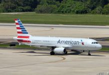 Airbus A320 de American Airlines aterriza con motor en llamas