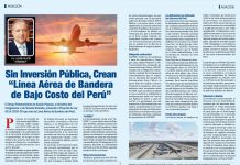 Sin inversión pública, crean “Línea Aérea de Bandera de Bajo Costo del Perú”