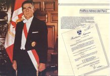 Documento histórico del Presidente Belaúnde sobre nombramiento de Juristas que elaboraron el primer documento de Política Aérea Internacional