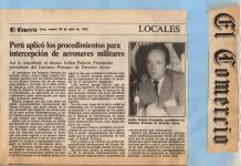 Julián Palacin: Perú históricamente aplicó los procedimientos para intercepción de aeronaves militares