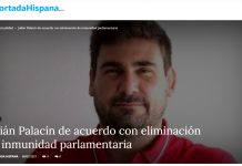 Julián Palacín de acuerdo con eliminación de inmunidad parlamentaria