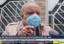 Julián Palacín, de Perú Libre: “Yo confío en el presidente del Jurado Nacional de Elecciones”