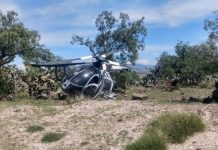 Helicóptero de la FAM realiza aterrizaje forzoso