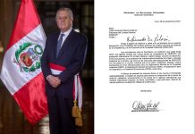 Canciller Oscar Maurtua felicita nombramiento de Julian Palacin como Presidente de INDECOPI