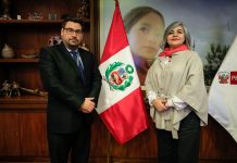 Ministra de Energía y Minas se reunió con el Presidente de Indecopi Julián Palacin Gutiérrez