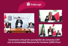 Indecopi: Universidad Nacional de Frontera se une a la Red CATI a fin de promover la cultura de la propiedad intelectual