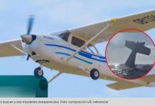 Hallan restos que serían de avioneta siniestrada con 4 tripulantes en mar de Trujillo