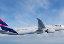 LATAM llega a Madrid desde Bogotá