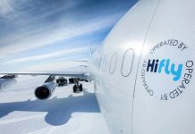Hi Fly hace historia una vez más al aterrizar su Airbus A340 en la Antártida
