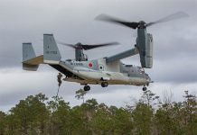 Recuperan la caja negra del Osprey siniestrado en Japón