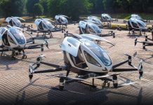 Realiza eVTOL EH216-S su primer vuelo de demostración con pasajeros
