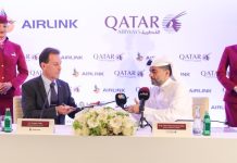 Qatar Airways adquiere el 25% de la aerolínea sudafricana Airlink