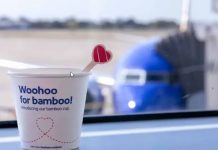 Southwest Airlines reduce un 50% los plásticos a bordo con vasos de bambú y revolvedores de madera