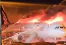 Un avión de Air Busan se incendia en aeropuerto de Corea del Sur